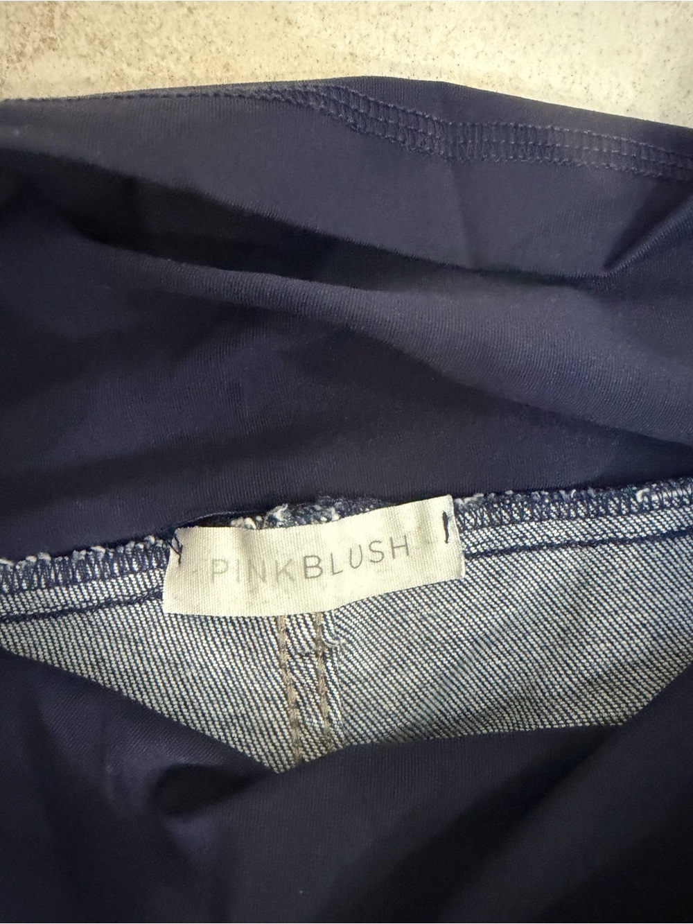 Pinkblush Navy & Dark Blue Maternity Flare Jeans - Picture 3 of 6